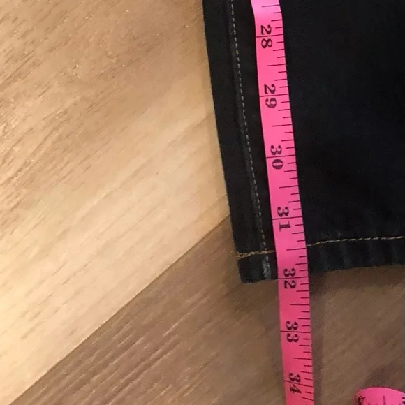 Calvin Klein Jeans Dark Blue Wash Boot Cut Size 8 32" Length - Picture 11 of 14